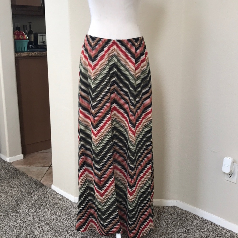 Multi colored maxi skirt